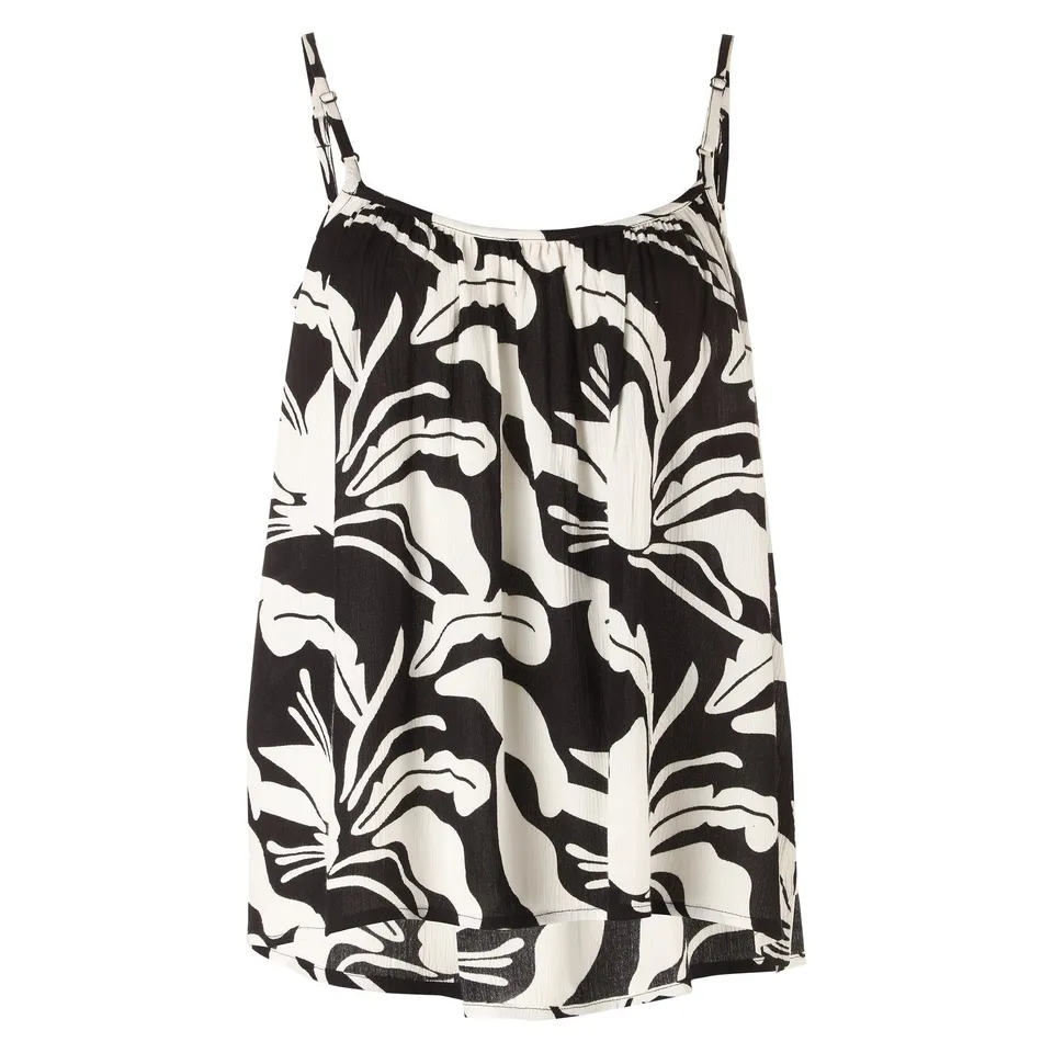 Stokomani Mode débardeur imprimé noir femme top été