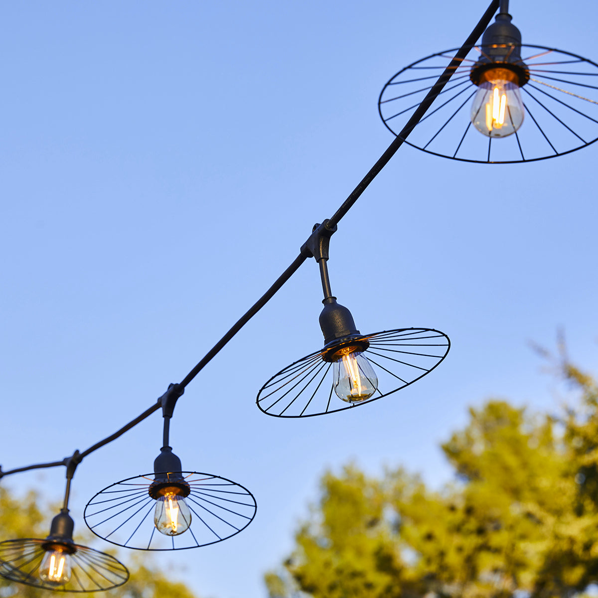 Red Deco Chic Cage Light guirlande raccordable métal 6 m E27