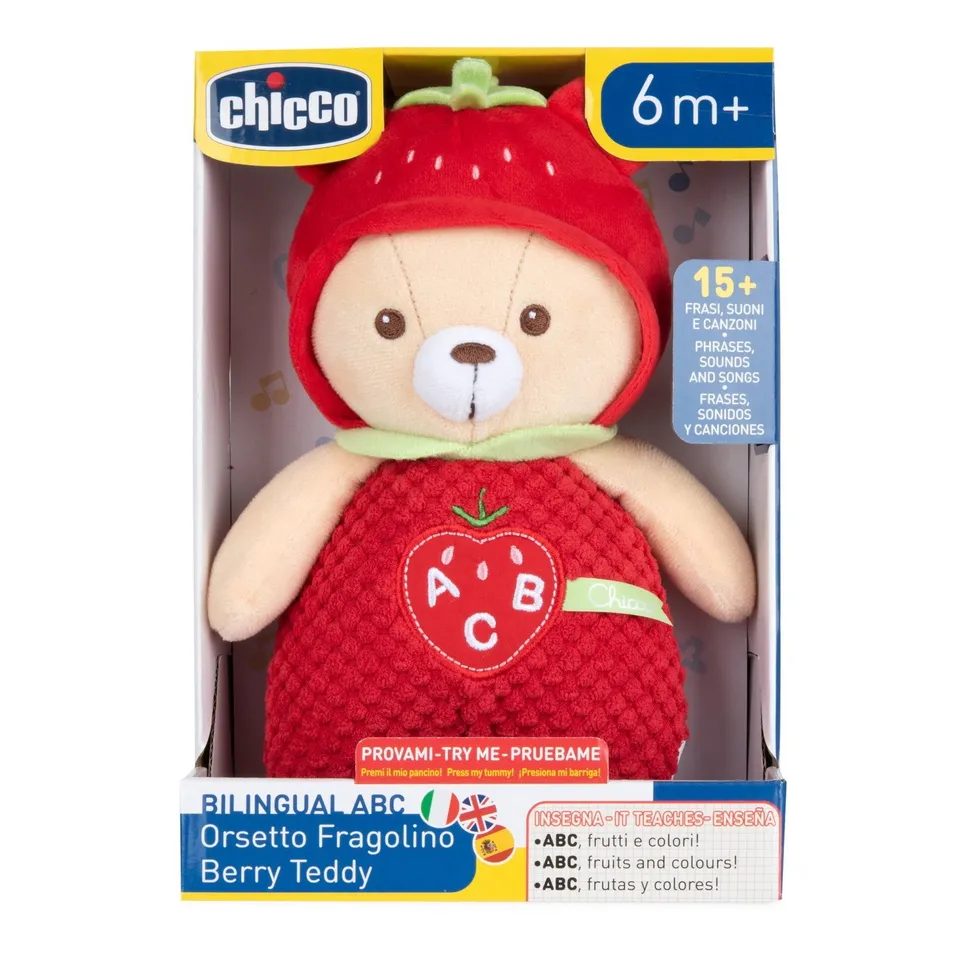 Berry ourson peluche bilingue chansons bébé