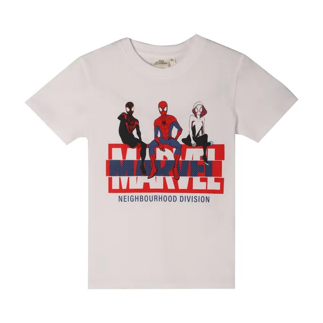 Tee-shirt Marvel blanc enfant taille 06A
