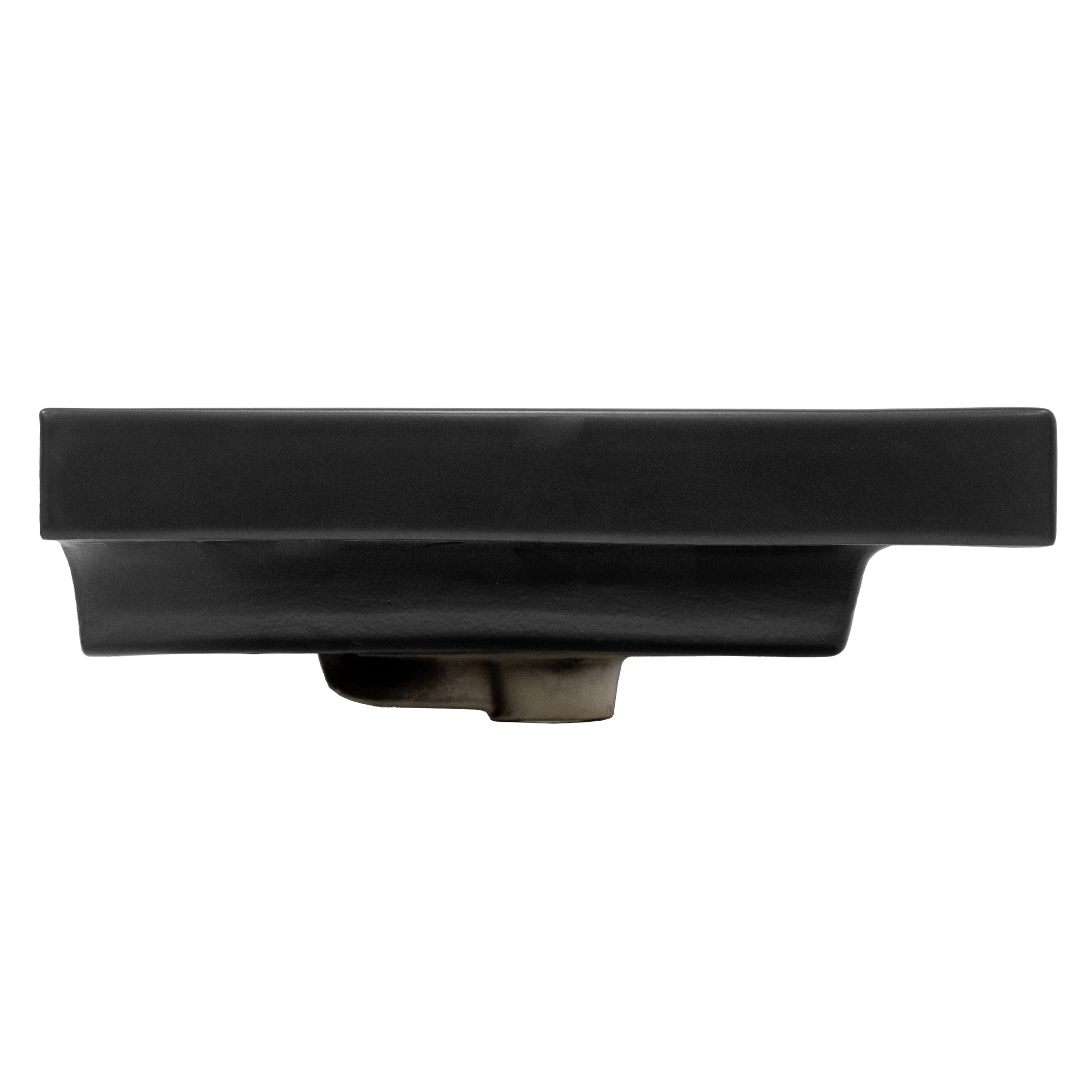 ECD Sanitär lavabo céramique noir 61 cm avec bonde