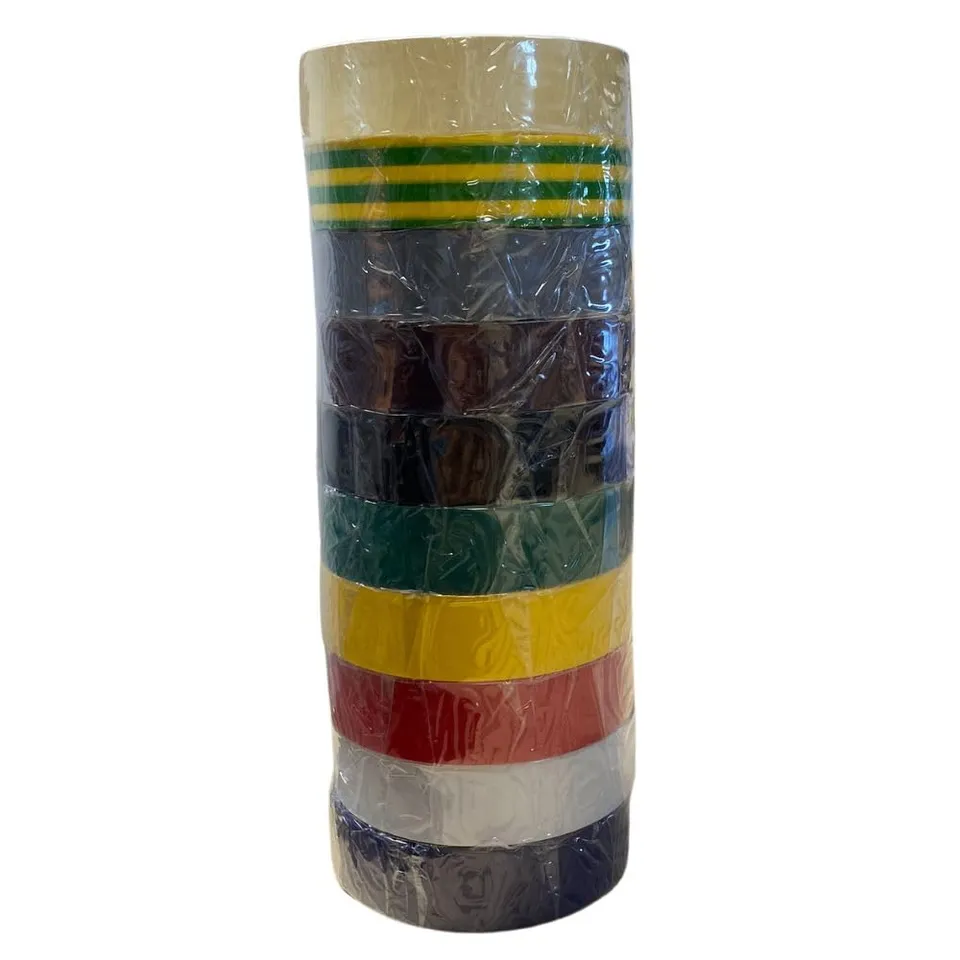Shop-Story CT610427 lot 10 rubans PVC électricien 15mm x 10m