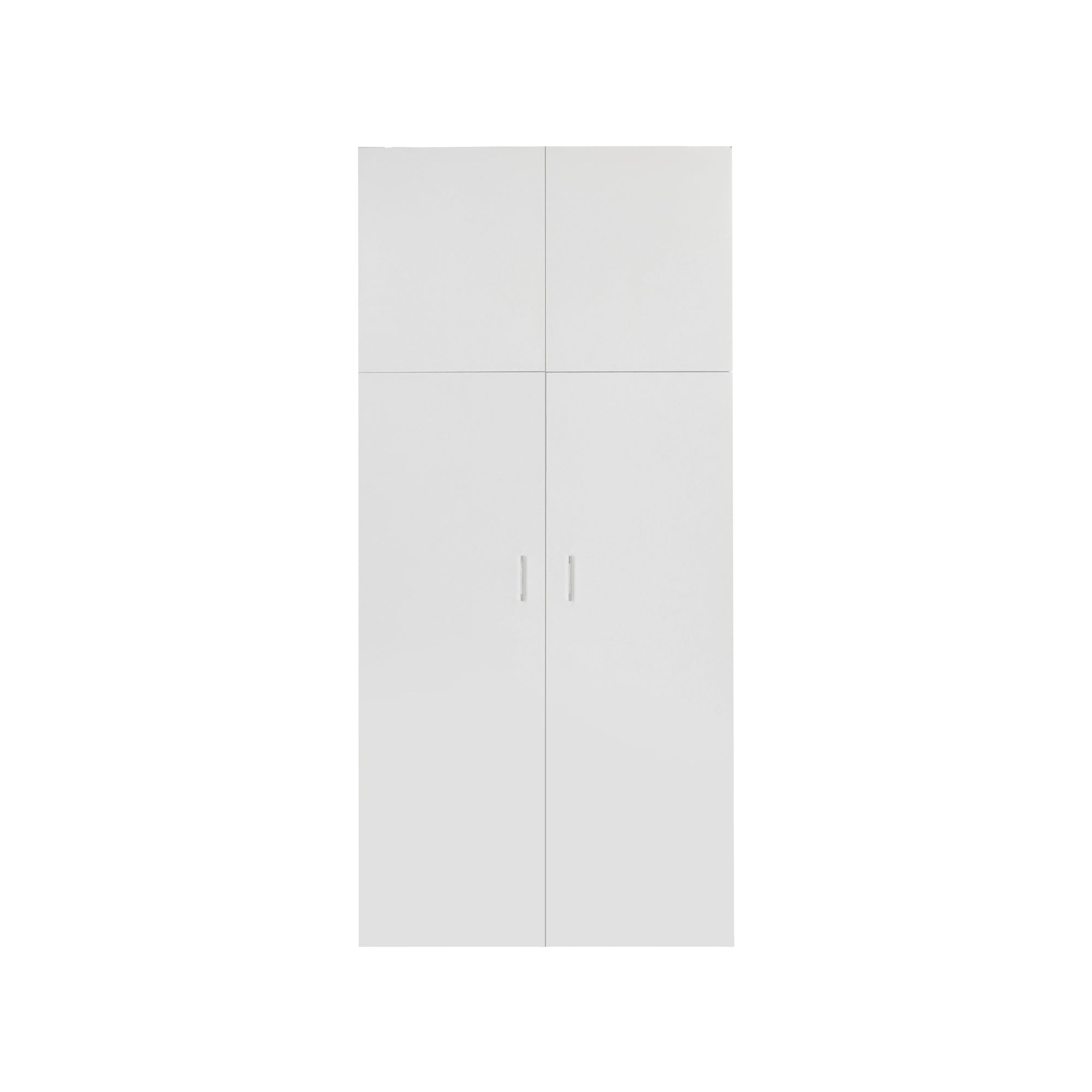 ECD Germany Möbel armoire blanche 182,4 cm 2 portes 8 casiers