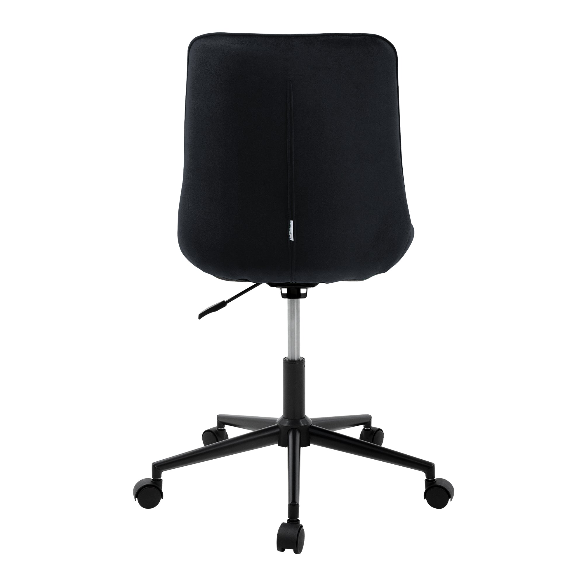 ECD Germany fauteuil bureau velours gris à roulettes