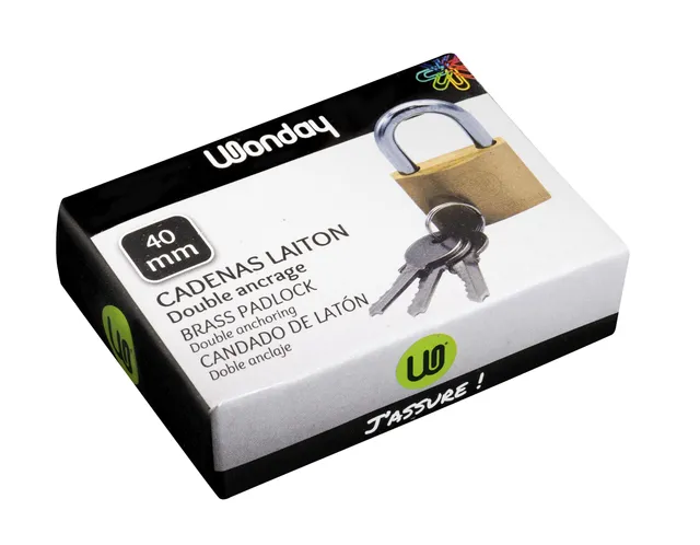 Safe Tool Sécurité Cadenas laiton à clés 40 mm haute qualité