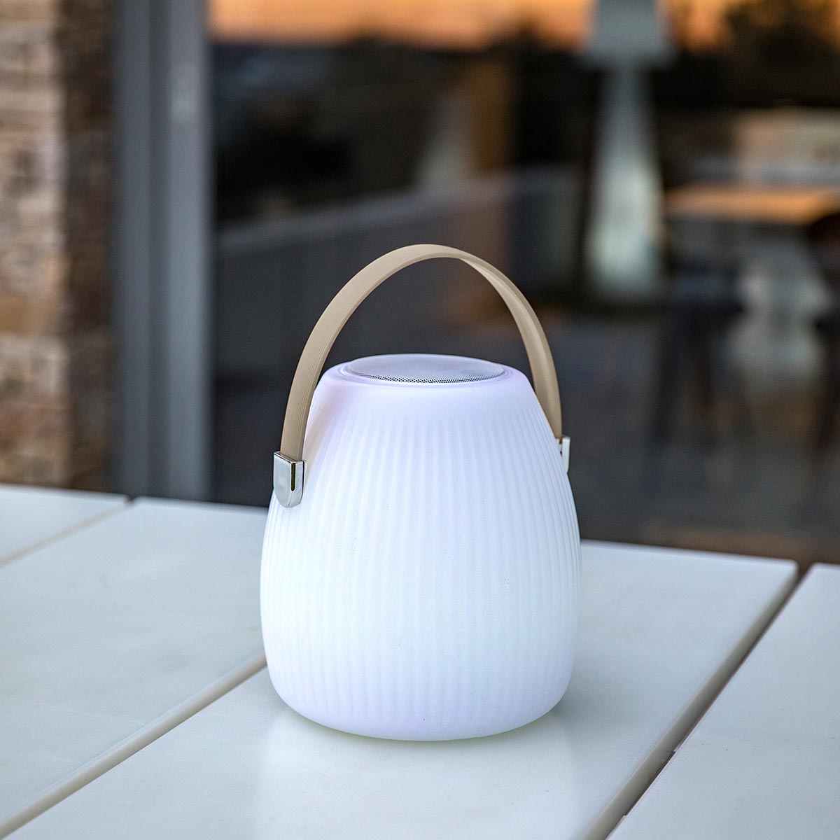 Red Deco Lampe sans fil MINI MAY PLAY baladeuse H23cm bluetooth