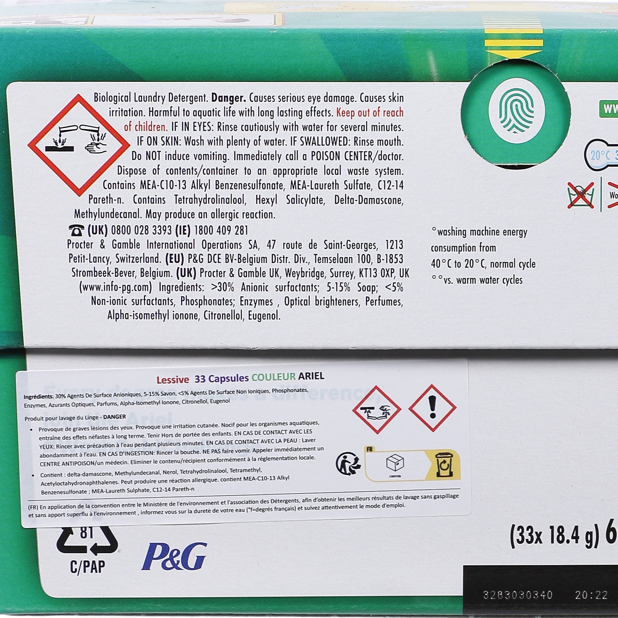 Lessive 33 capsules All in 1 couleur machine