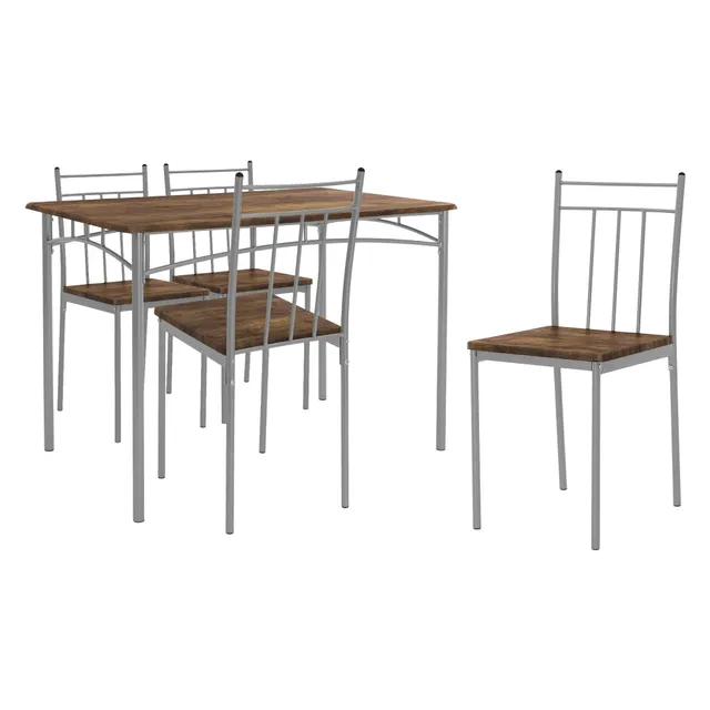 ECD Germany Möbel ensemble salle à manger vintage 5 pièces bois