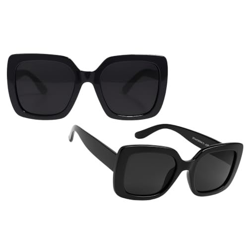 Shop-Story Bois d'Orange lunettes soleil femme square noires indice 3