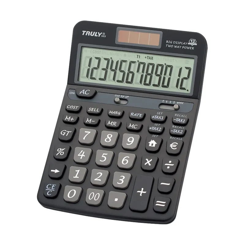 Safe Tool 12 chiffres grand écran calculatrice bureau