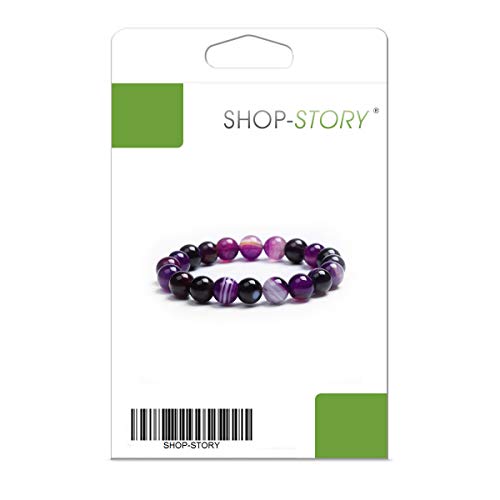 Shop-Story Bracelet Spiritualité agates violettes