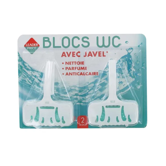 Leader Price Bloc WC Javel 76g cuvette propre
