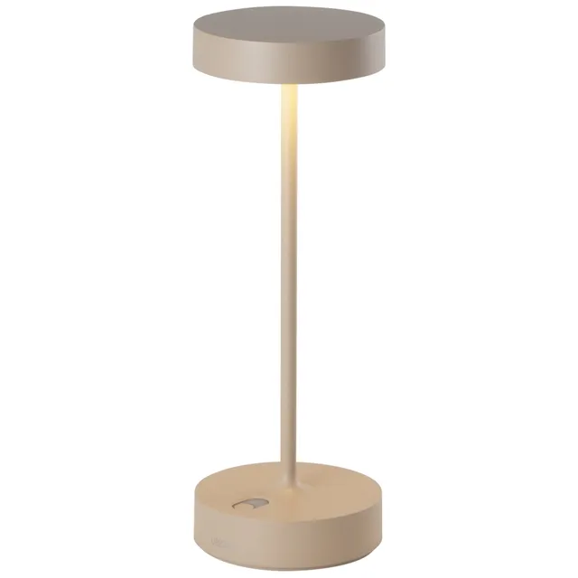 Red Deco Sandy Pro lampe sans fil beige alu LED H27 cm