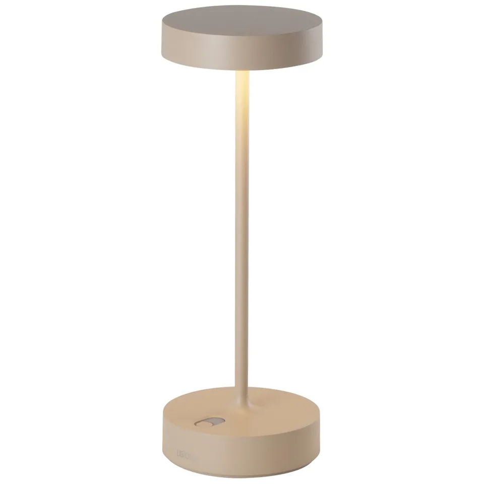 Red Deco Sandy Pro lampe sans fil beige alu LED H27 cm