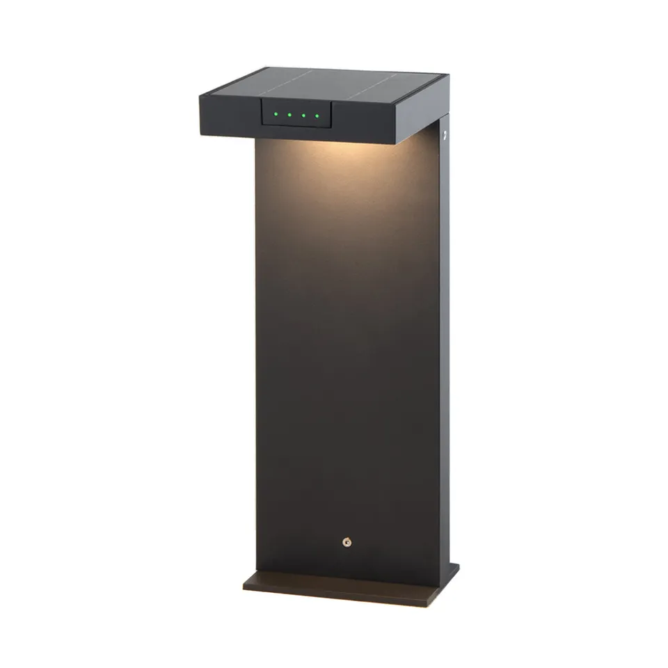 Red Deco Ala Mini borne solaire noire H40cm blanc chaud