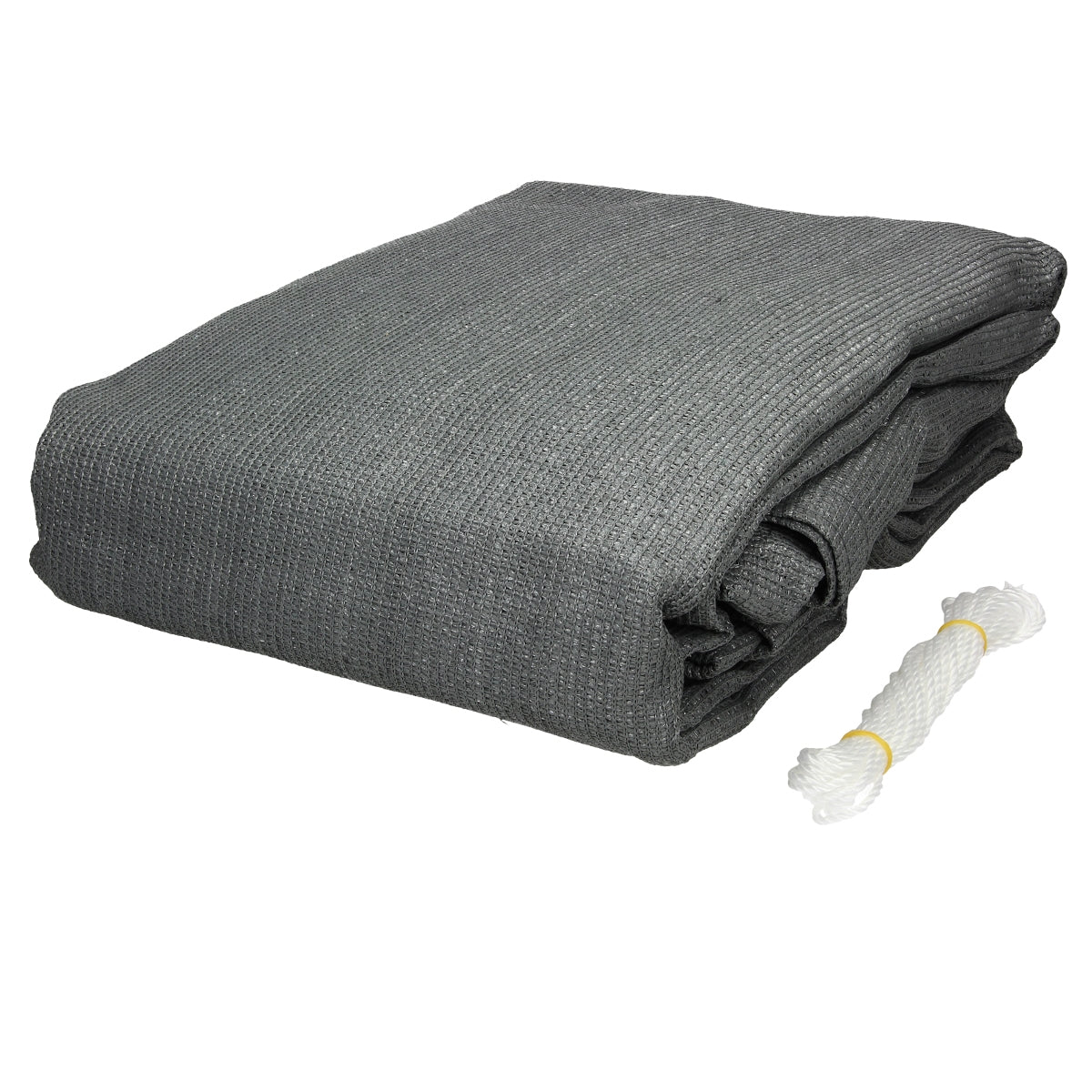 ECD Germany Garten voile d'ombrage triangle 5x5x5 m gris HDPE