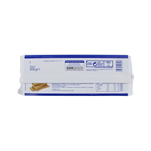 Leader Price Gaufrettes fourrées noisette x20 biscuits 200g