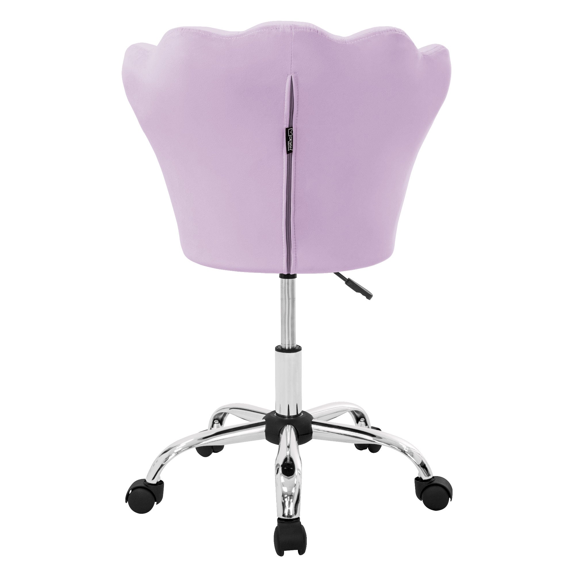 ECD Germany Möbel chaise bureau velours 55x60 lilas coquillage
