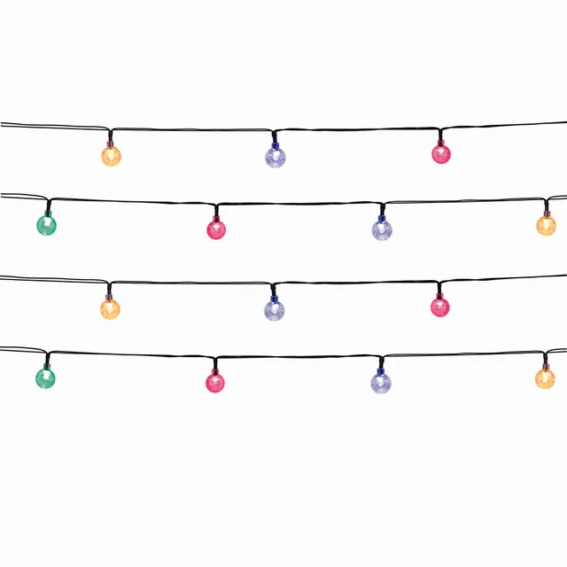Red Deco Festy Color guirlande solaire lot de 2 multicolore 5,8 m