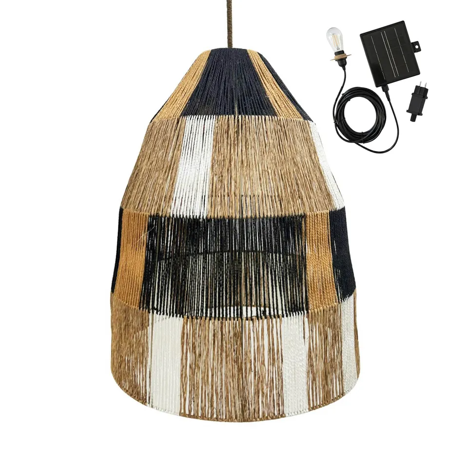 Red Deco Zahara Solar suspension corde 50cm blanc chaud hybride
