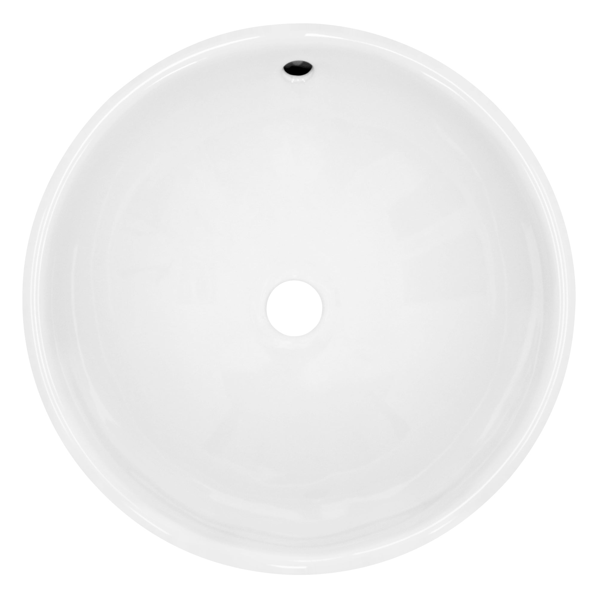 LuxeBath vasque céramique blanche à poser 42 cm avec bonde