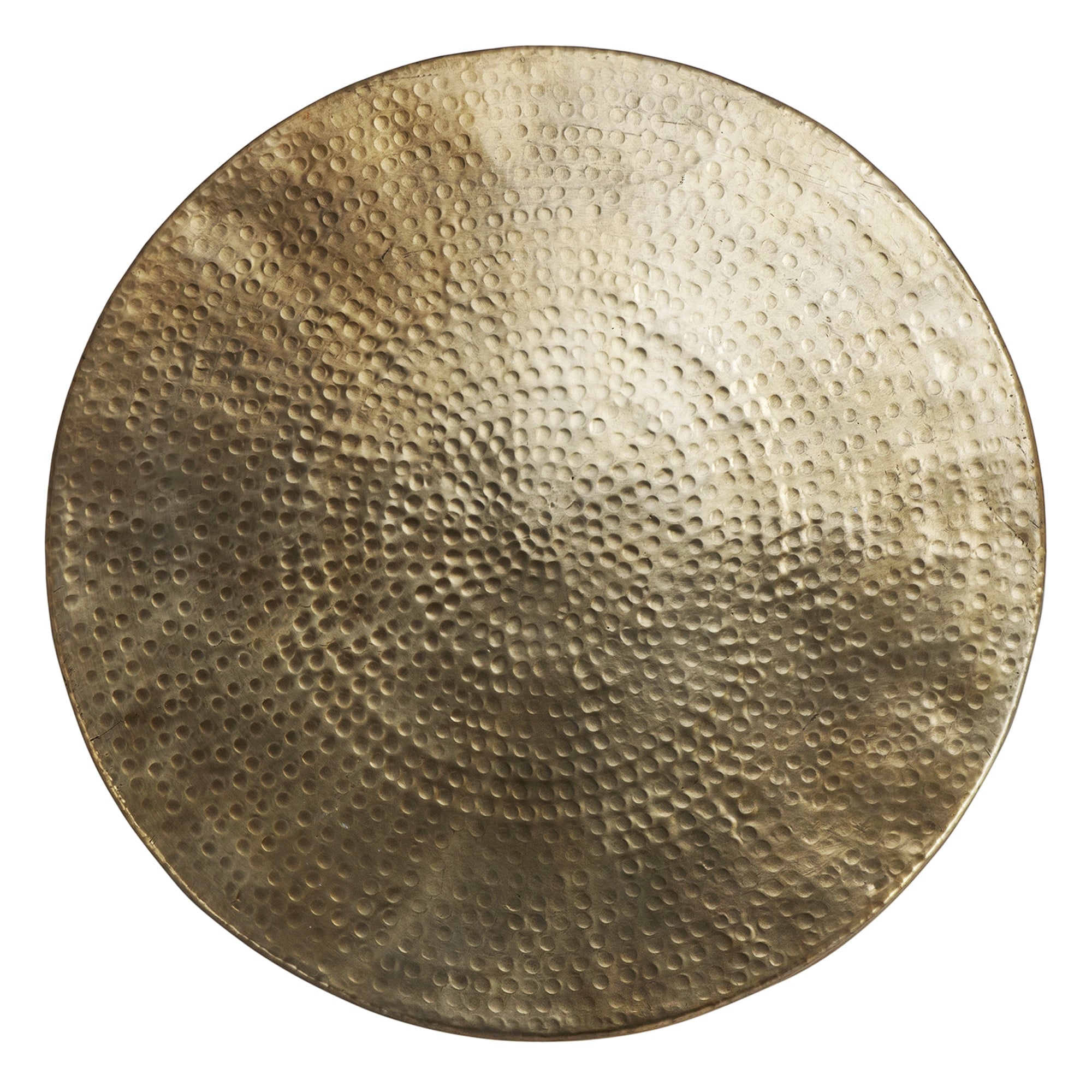 WOMO-DESIGN table basse ronde dorée Ø59 martelée alu