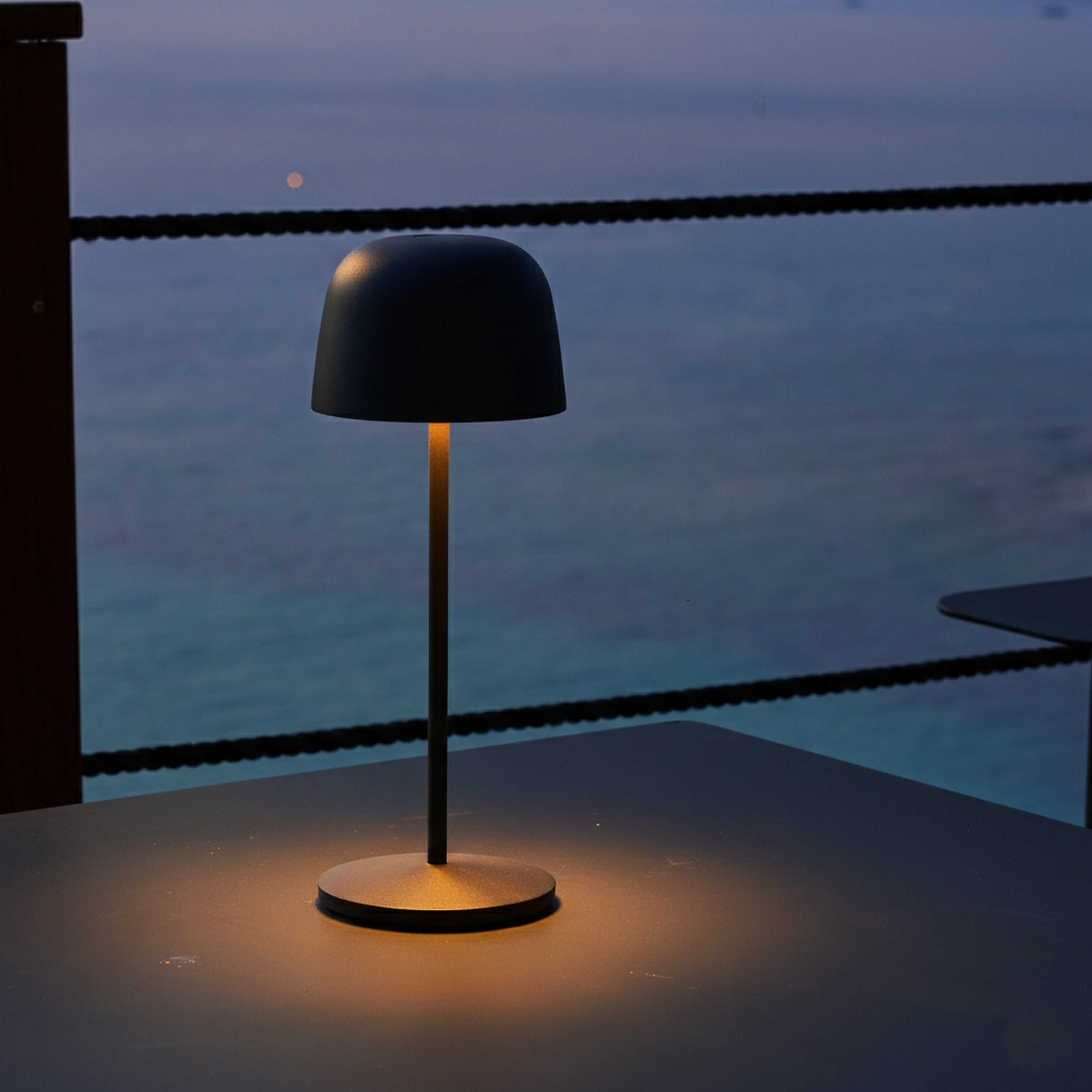 Red Deco Sophia Rock lampe de table sans fil acier gris H28cm