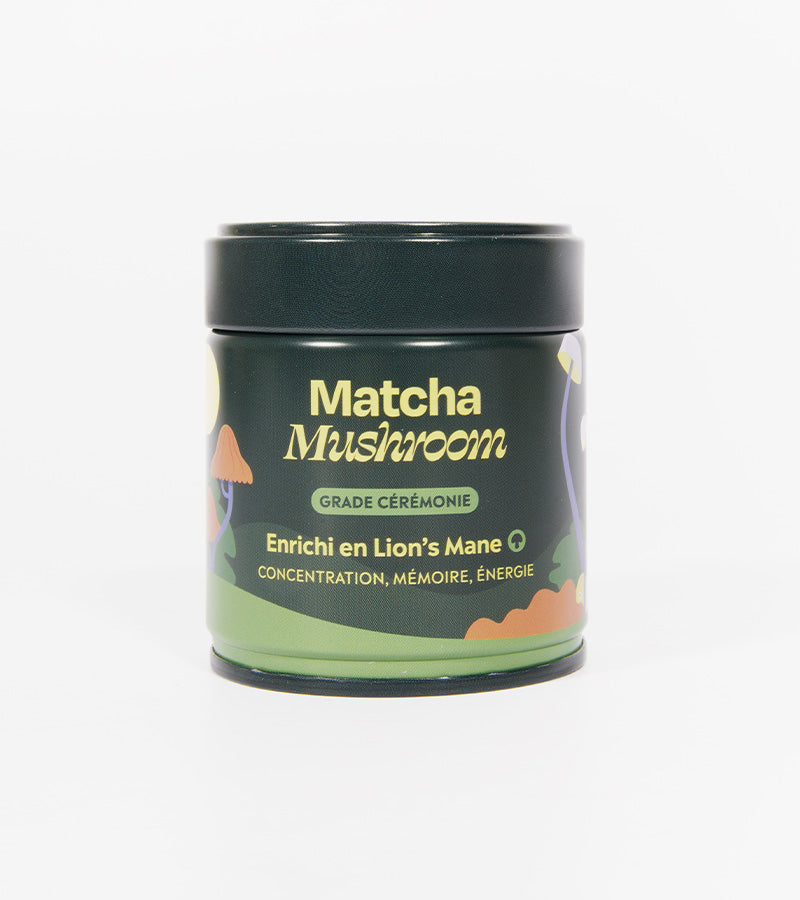 L'avant gardiste L'épicerie Matcha focus thé matcha champignons