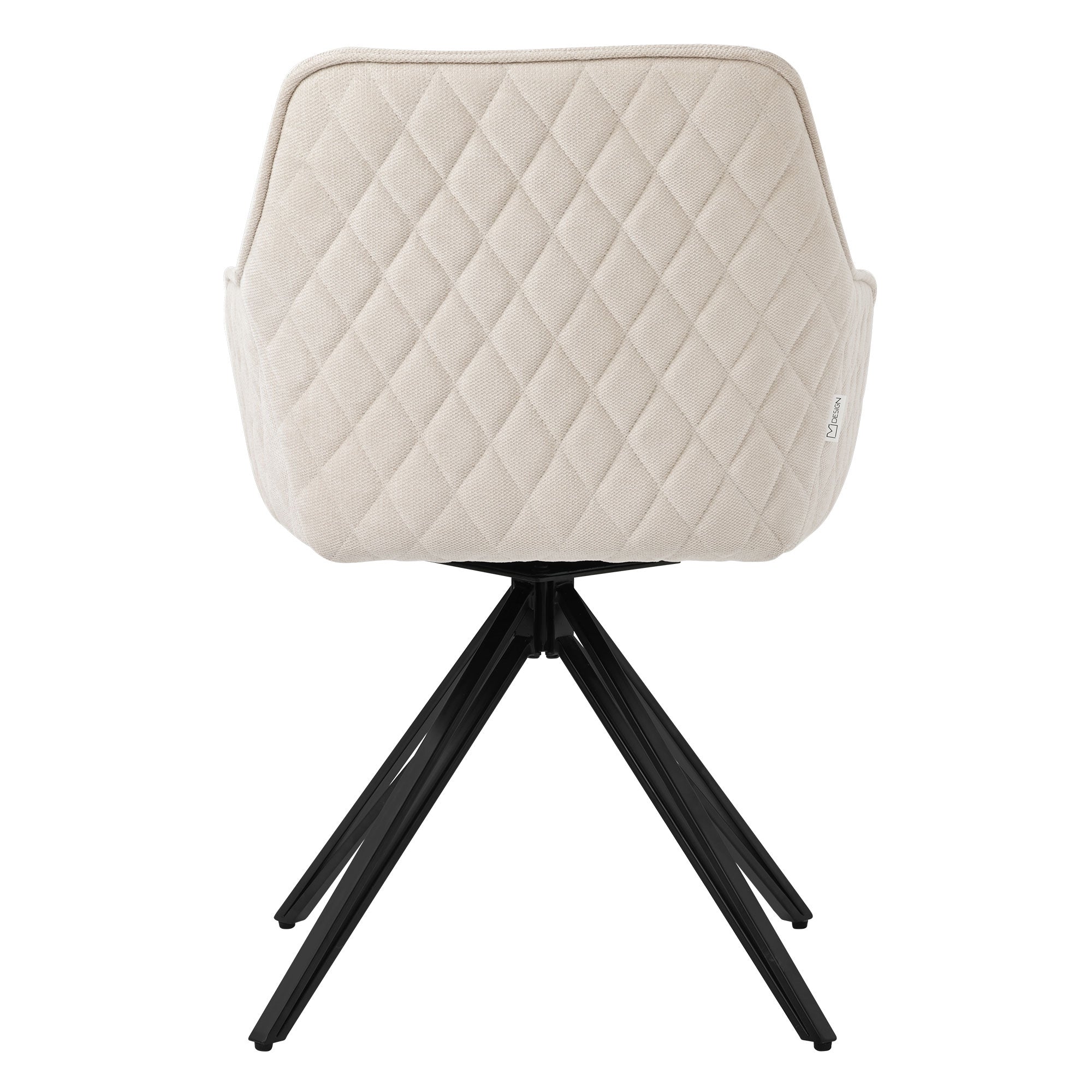 ECD Germany Möbel chaise salle à manger pivotante vieux rose lot de 2