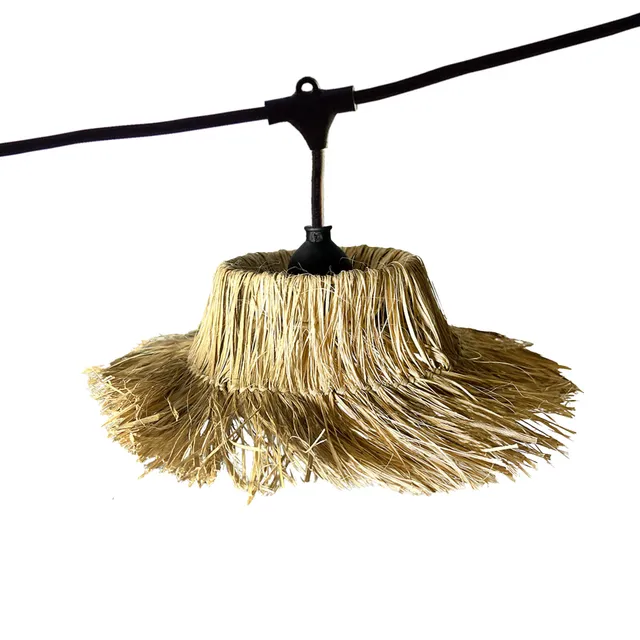 Red Deco Tahiti Light Guirlande Raccordable 10,2m Paille E27