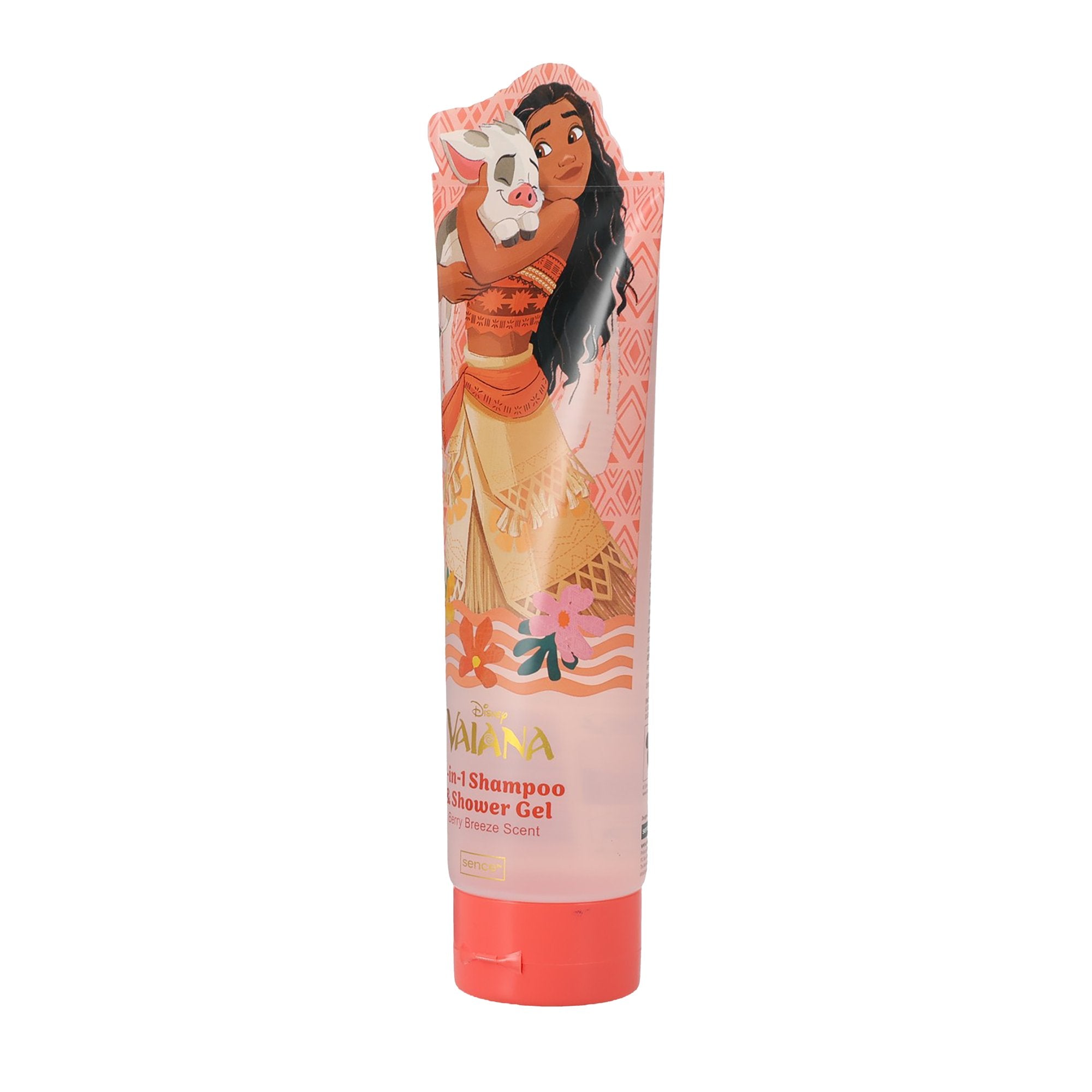 Stokomani Beauté Tube 2-en-1 shampooing gel douche Vaiana rose