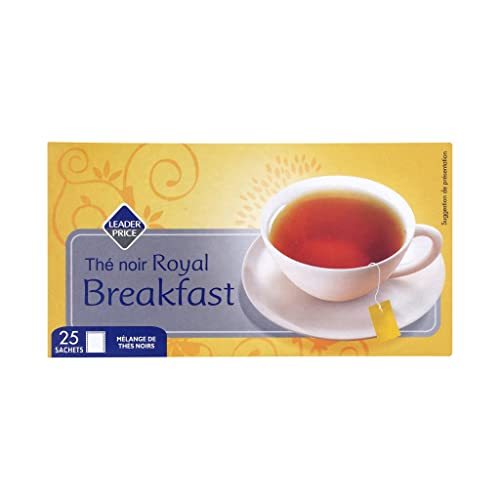 Leader Price thé noir royal breakfast 45g petit-déjeuner