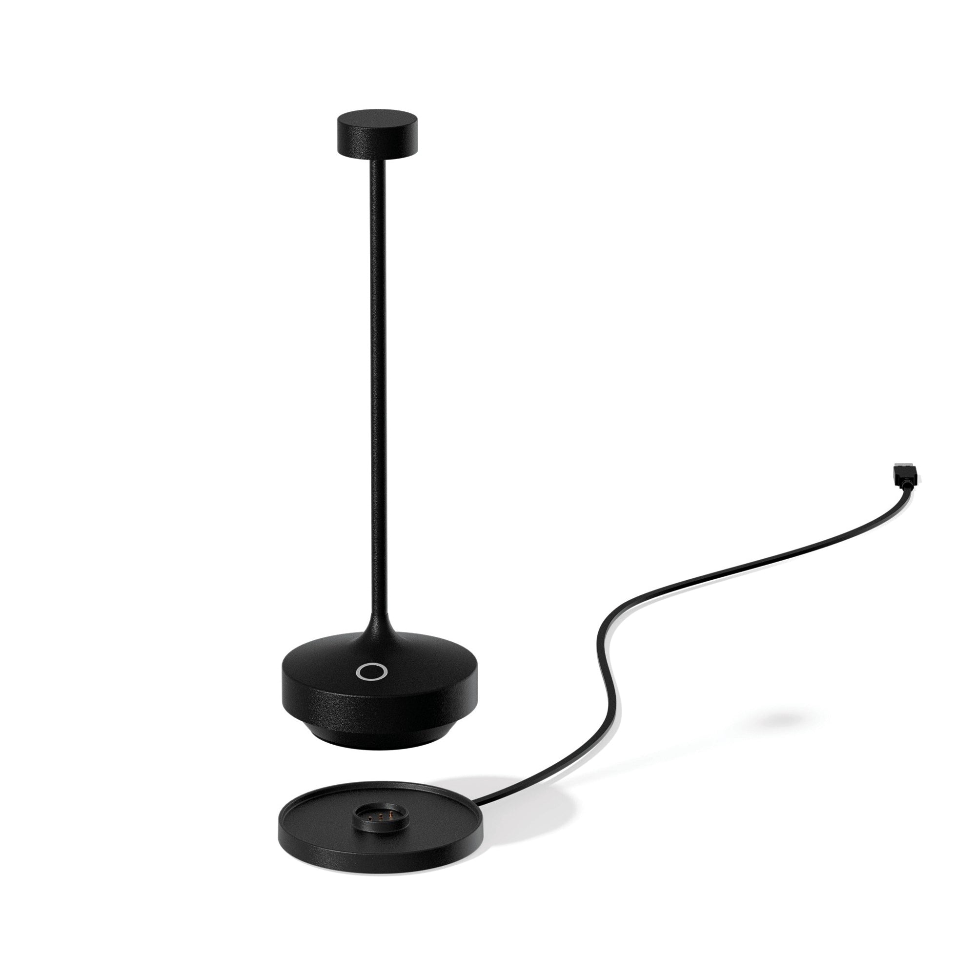 Red Deco Ruby Black H25cm lampe table sans fil touch