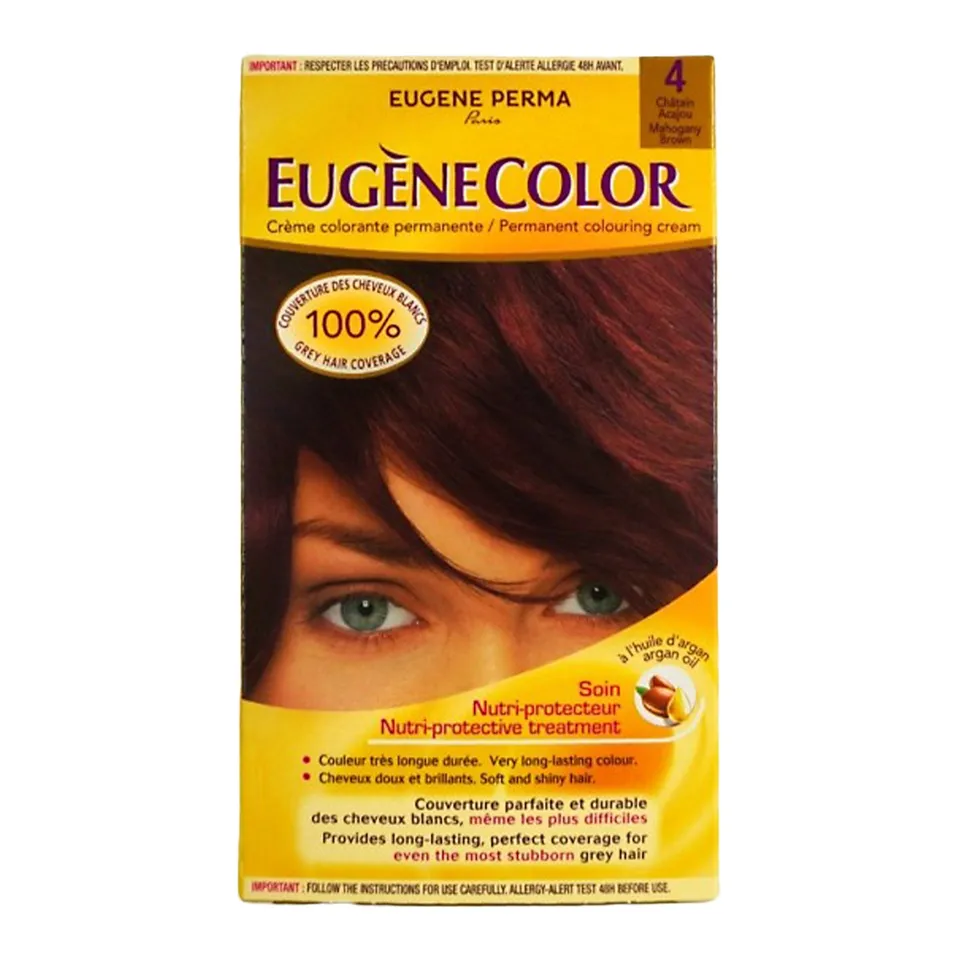 Flashback coloration cheveux châtain acajou