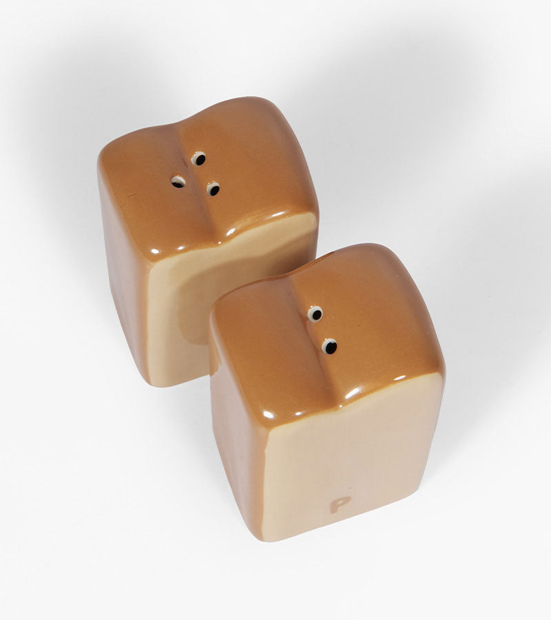 L'avant gardiste Brioche set salière poivrière céramique