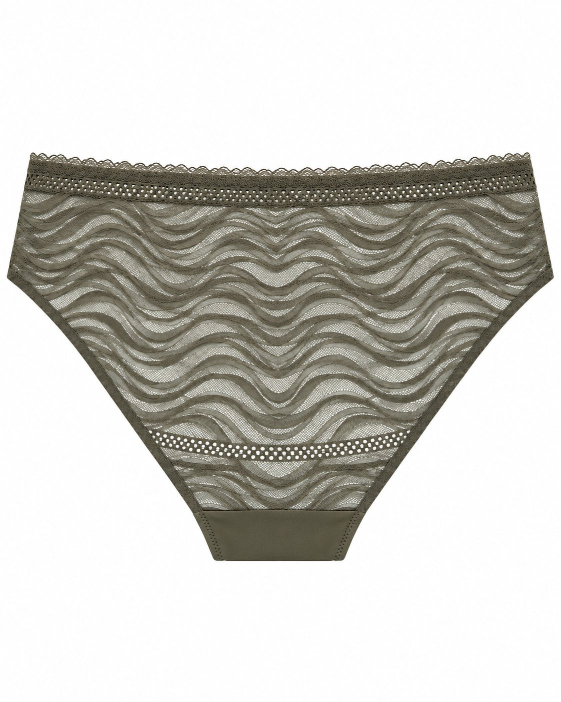 Stokomani Bella Diva culotte dentelle zébrée kaki