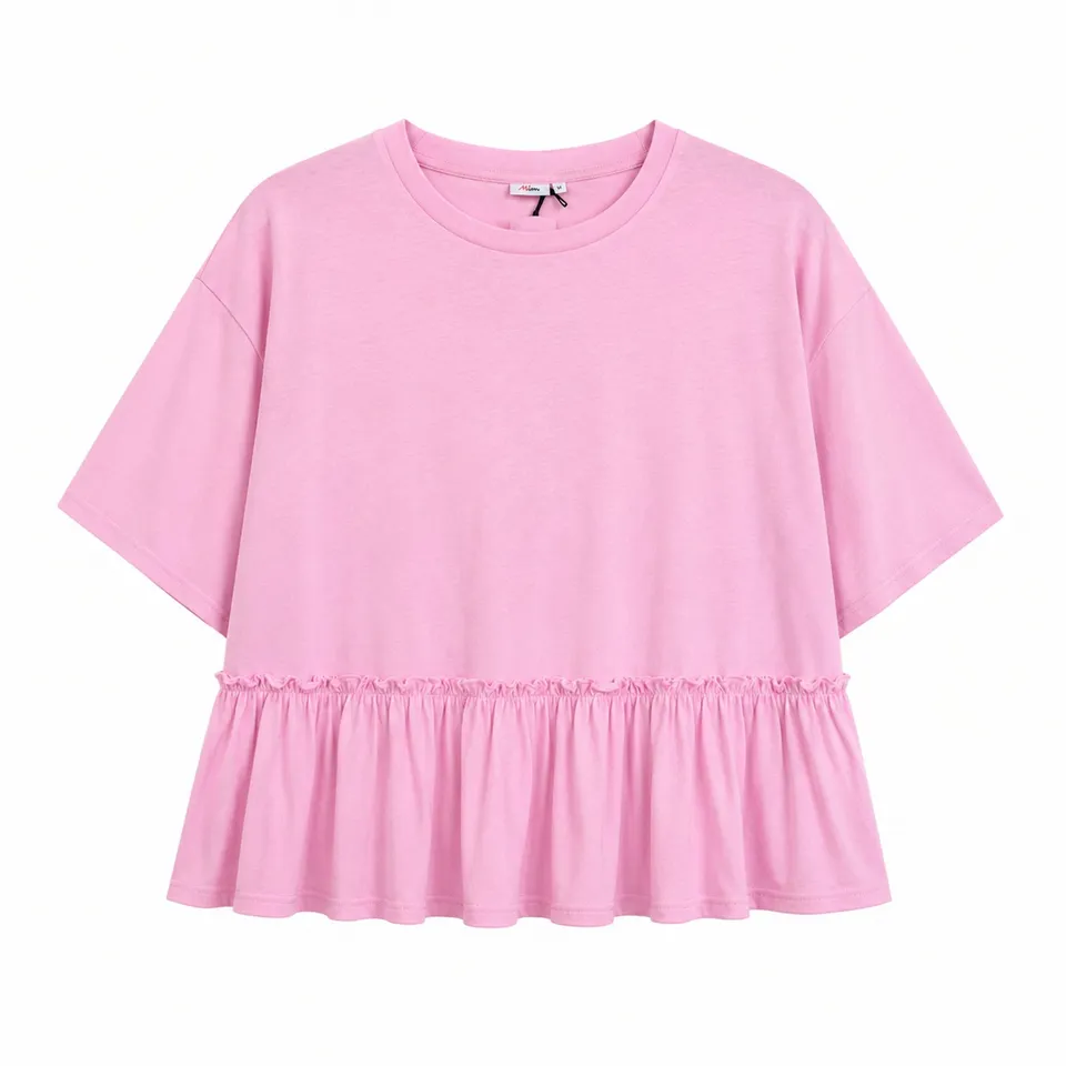 Stokomani Mode t-shirt manches courtes rose coton femme