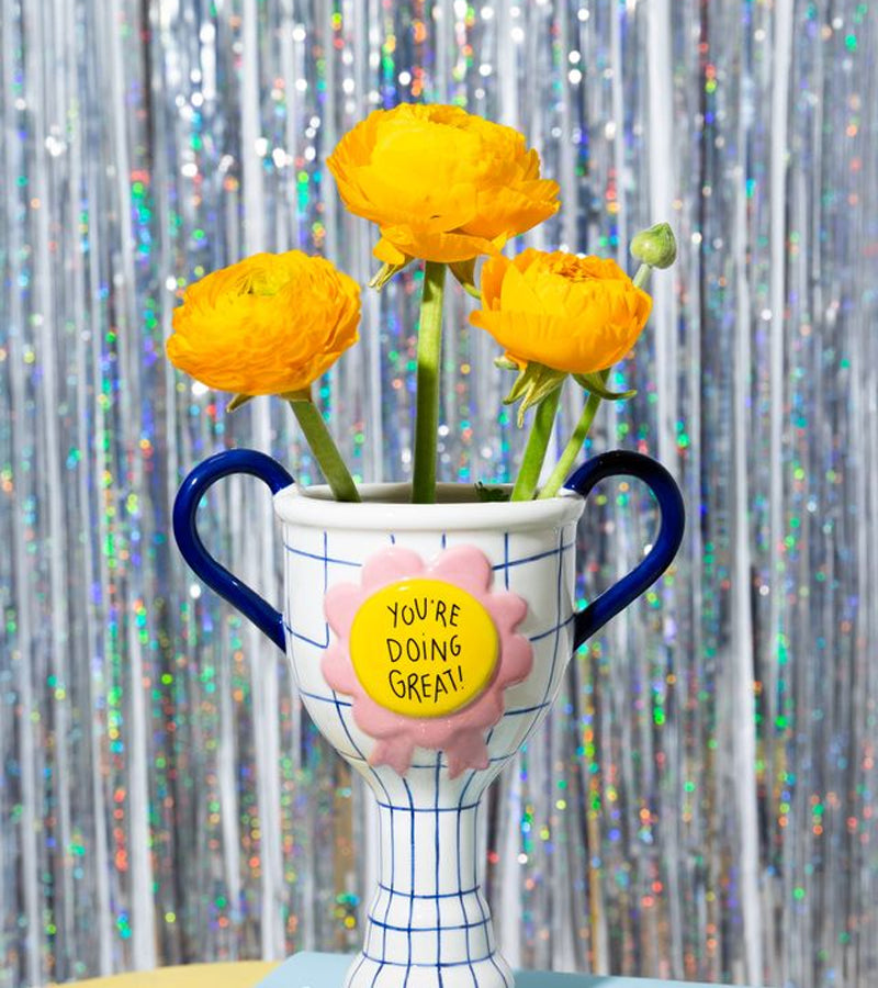 L'avant gardiste Vase trophée You're doing great fleurs salon