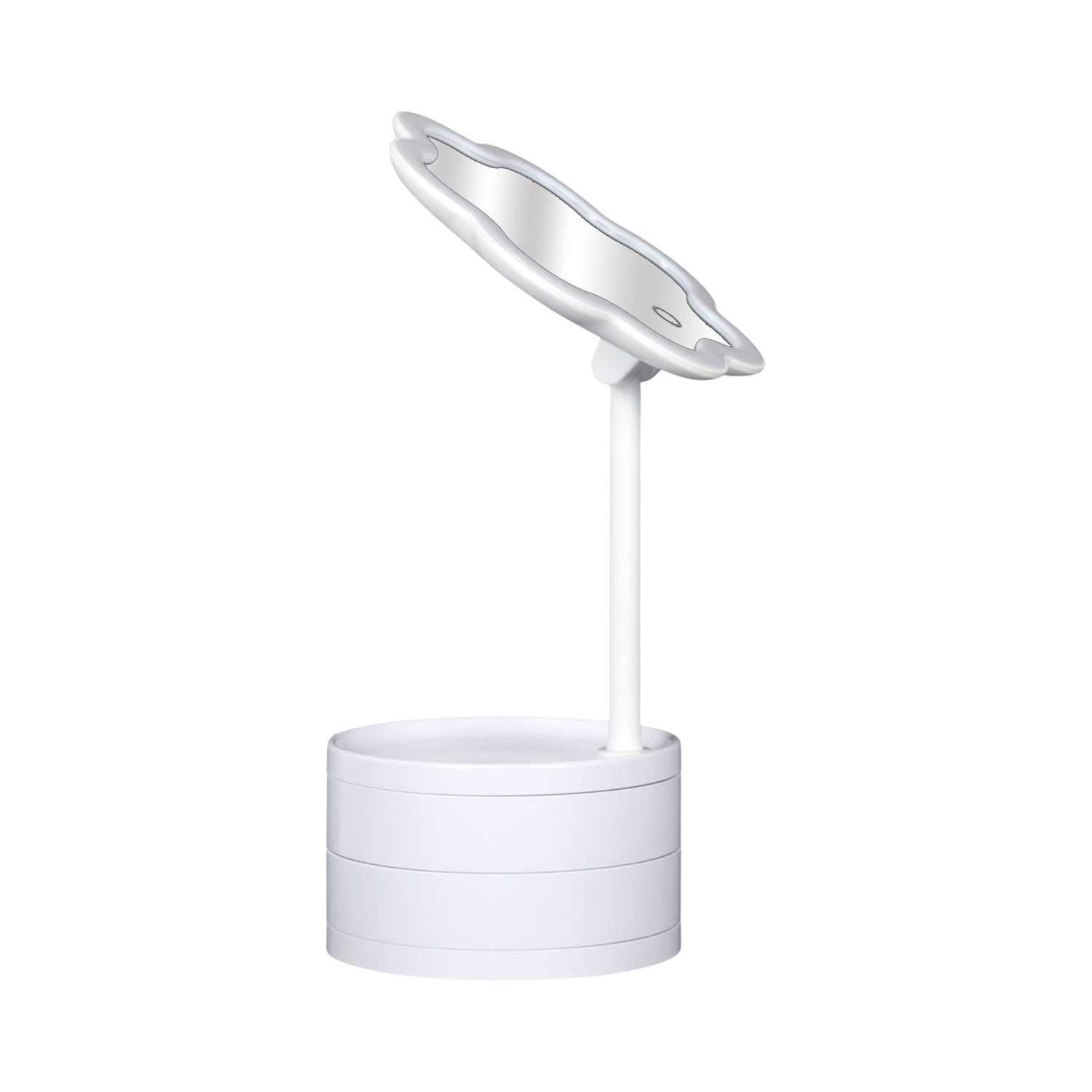 Miroir Nuage LED avec Rangement Coiffeuse Beauté