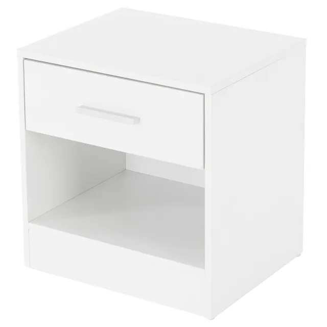 ML-Design chevet table de nuit blanche 36,5x38,5x30 tiroir