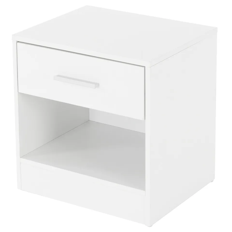 ML-Design chevet table de nuit blanche 36,5x38,5x30 tiroir