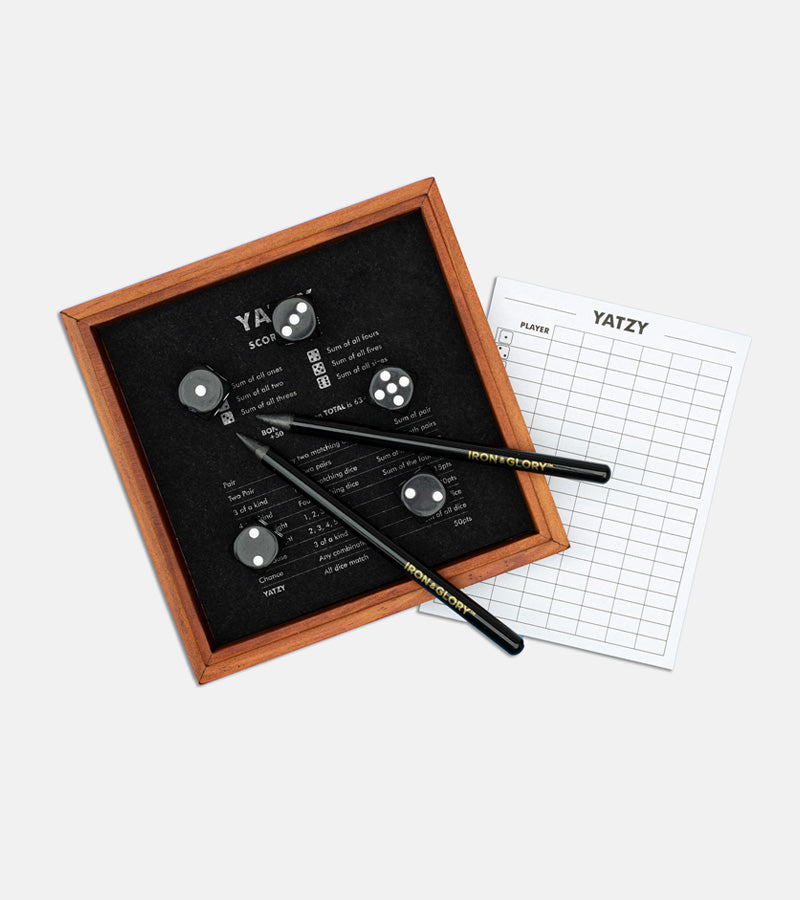L'avant gardiste Fun & Jeux Yatzy bois jeu de dés luxe