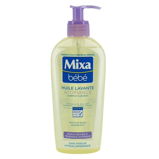 Mixa Bébé Atopiance huile lavante apaisante corps ph neutre