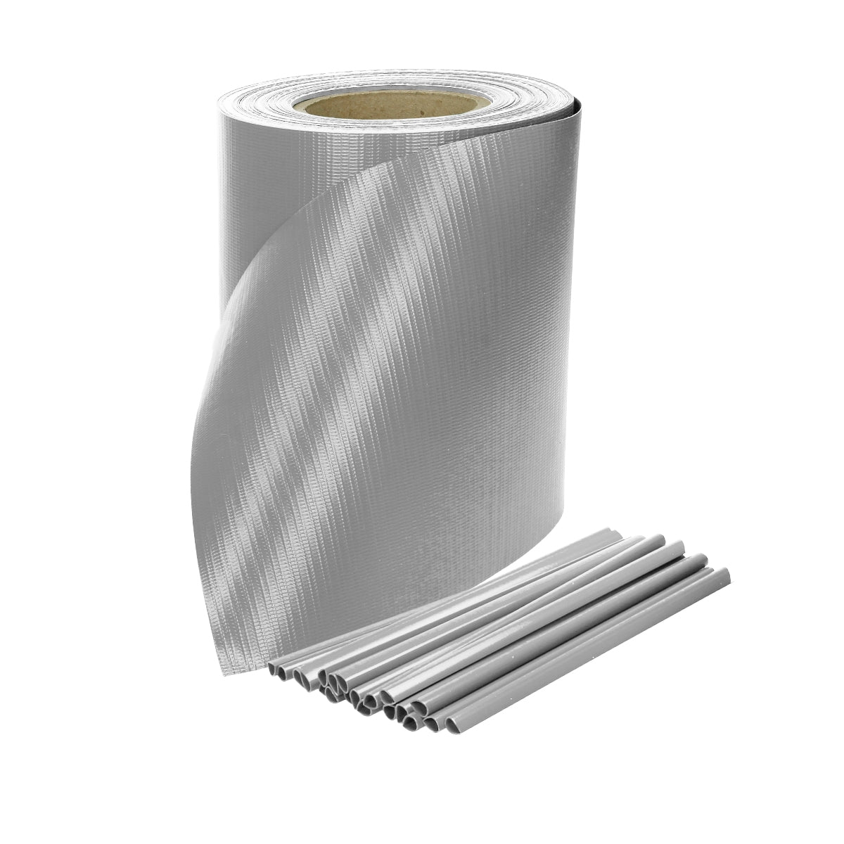 ECD Germany Garten Brise-vue PVC gris rouleau 35 m