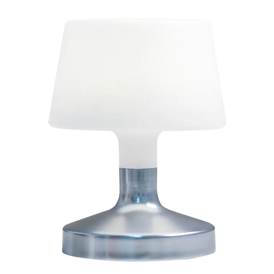 Red Deco Helen Silver H21cm lampe sans fil touch acier dimmable