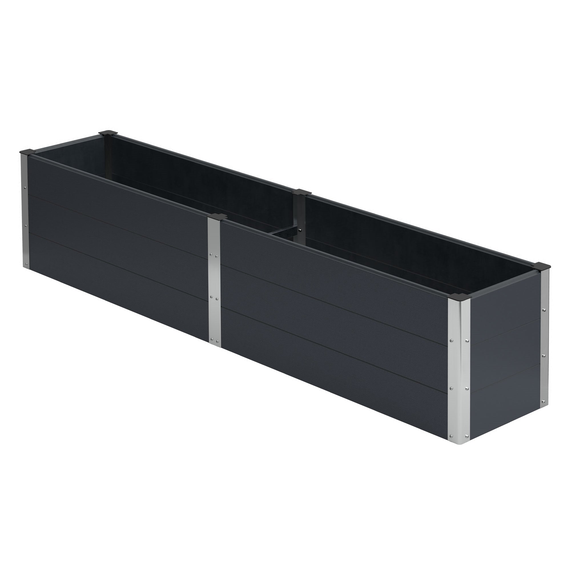ECD Germany Garten jardinière WPC anthracite 100x50x91
