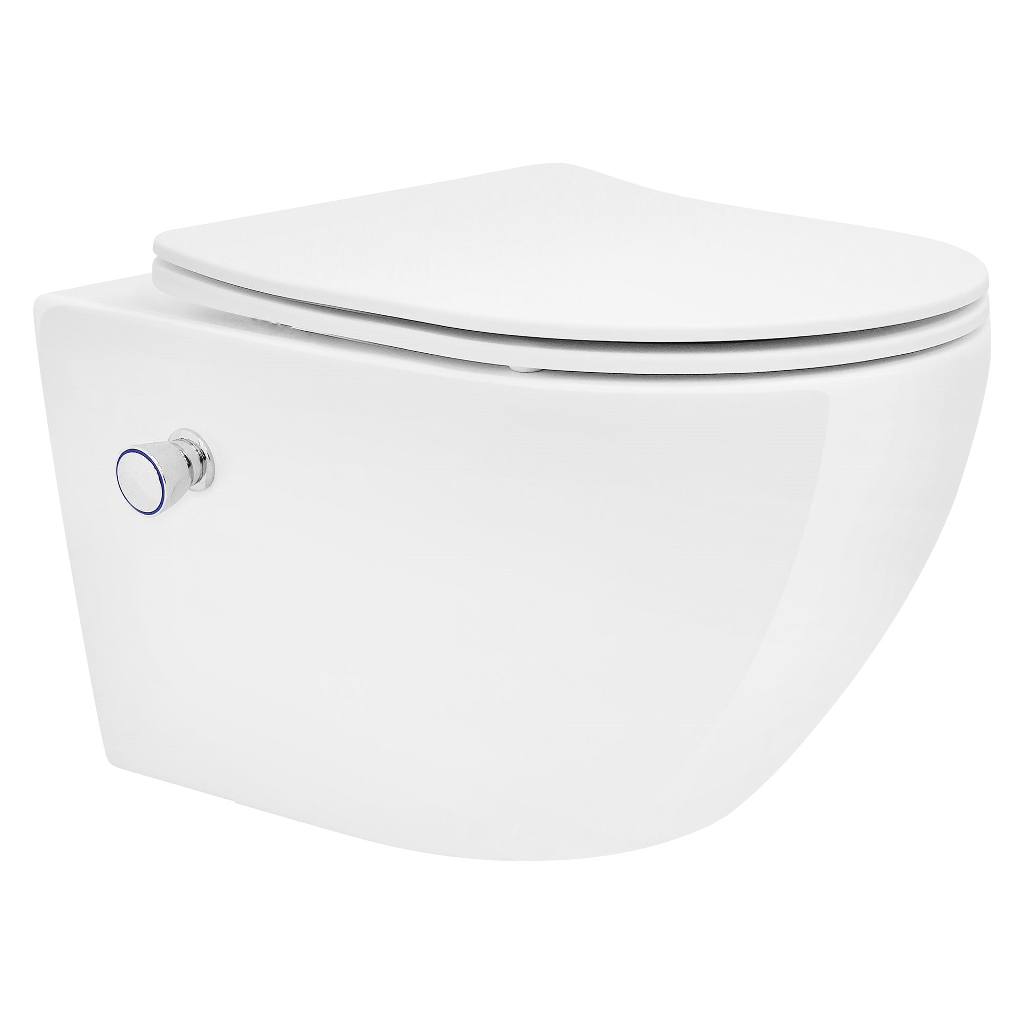 ECD Germany Sanitär WC suspendu 54 cm bidet sans bride