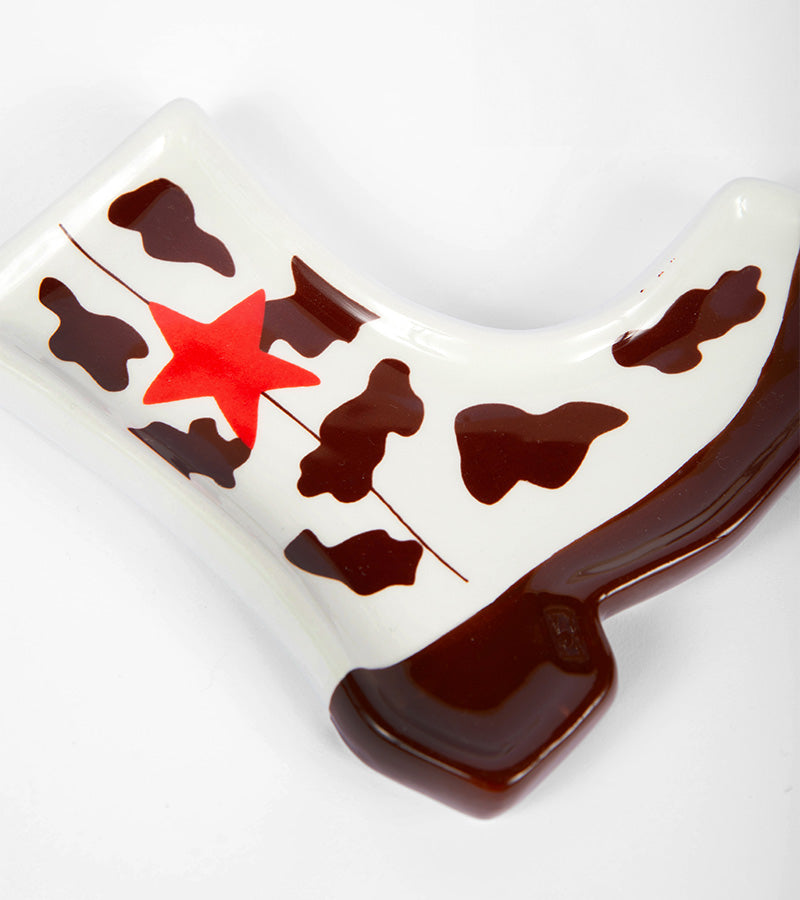 L'avant gardiste santiag vache vide-poche entrée céramique