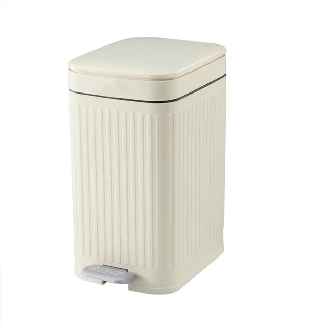 Red Deco Aura 10L poubelle à pédale blanche étroite