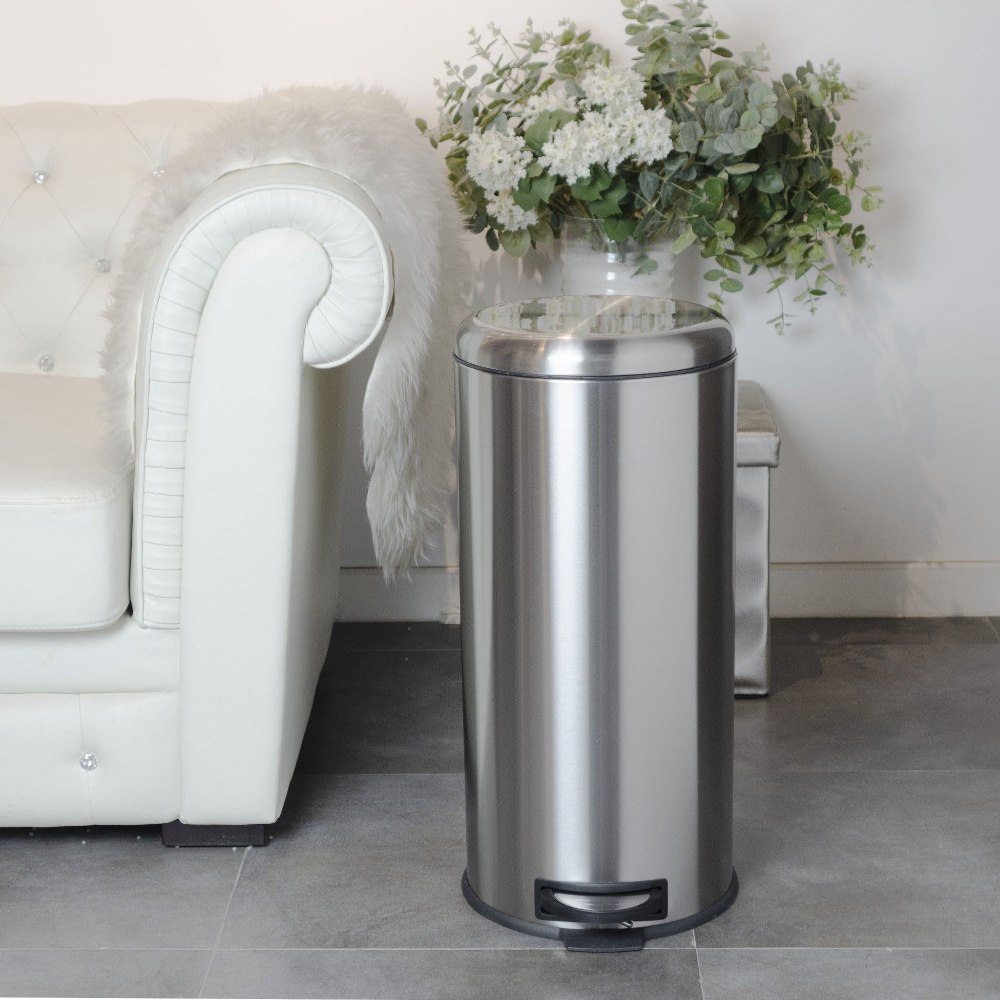 Red Deco Urban poubelle inox 30L à pédale brossé